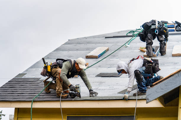 Professional Flat Roof Repair technician working in Pomona Park, FL
